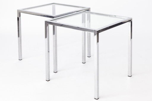 Paar Vintage Beistelltische 1970S