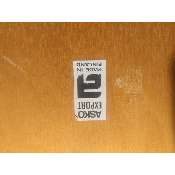 Image 1 of Paar Vintage-Sessel und Fußstützen "Pulkka" von Ilmari Lappalainen für Asko, Finnland 1970