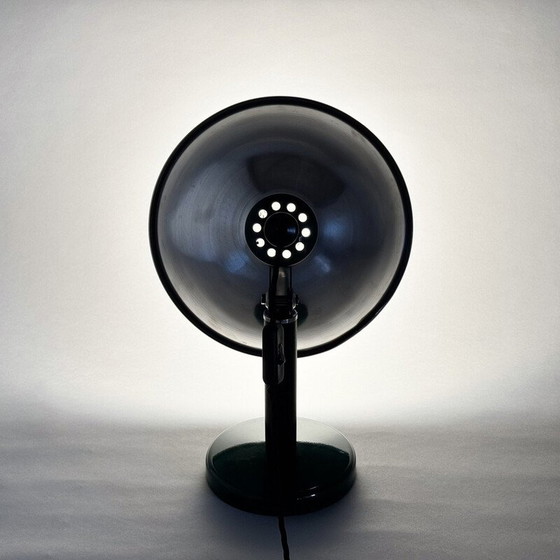 Image 1 of Industrielle Vintage-Tischlampe aus Metall und Buchenholz, 1970