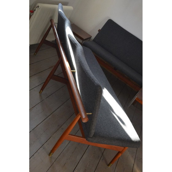 Image 1 of Vintage Paar 2 Sofas Modell 137 von Finn Juhl für France & Søn - 1950s