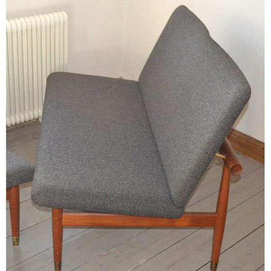 Image 1 of Vintage Paar 2 Sofas Modell 137 von Finn Juhl für France & Søn - 1950s