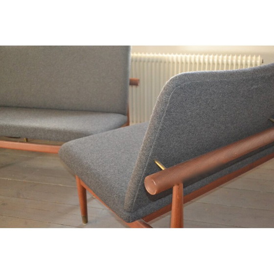 Image 1 of Vintage Paar 2 Sofas Modell 137 von Finn Juhl für France & Søn - 1950s