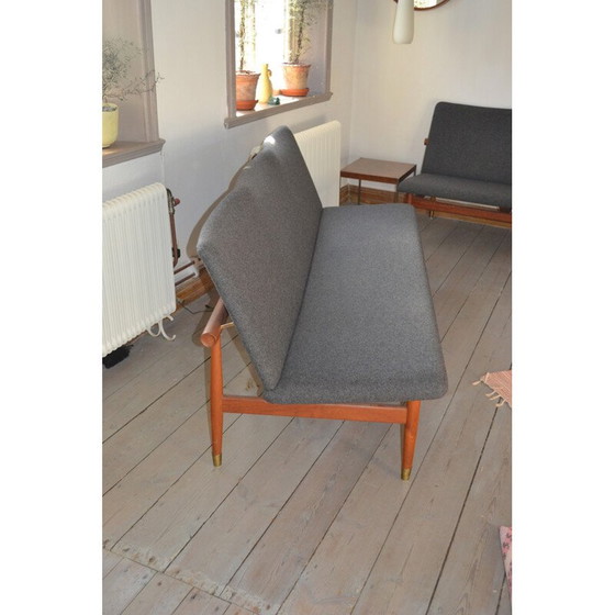 Image 1 of Vintage Paar 2 Sofas Modell 137 von Finn Juhl für France & Søn - 1950s