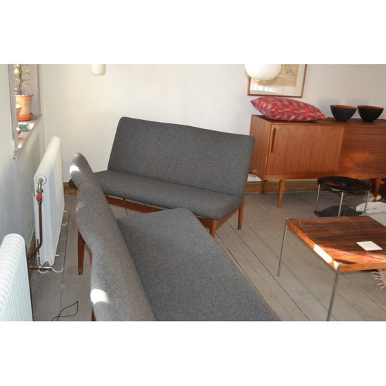 Image 1 of Vintage Paar 2 Sofas Modell 137 von Finn Juhl für France & Søn - 1950s
