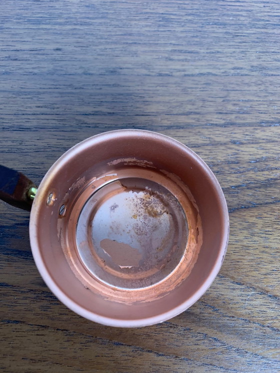 Image 1 of Satz von 6 kupferfarbenen Kaffeetassen von Schott & Gen Mains, 1970