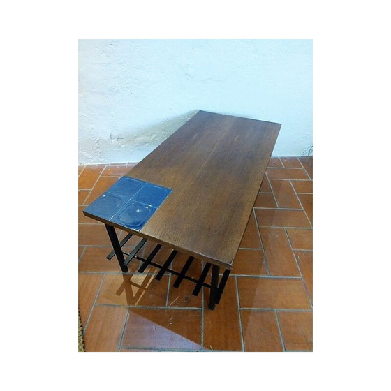Image 1 of Vintage Couchtisch aus Keramik und Metall, 1960