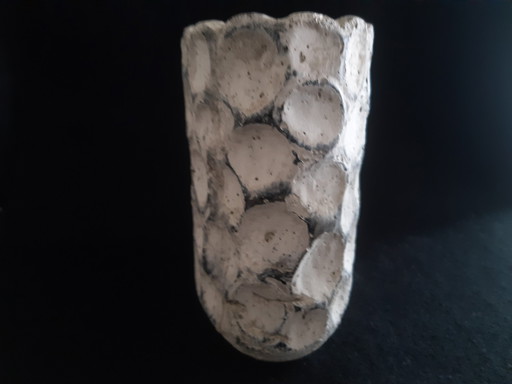 Ptmd Blumentopf, Oval, Zement, Beige & Grau