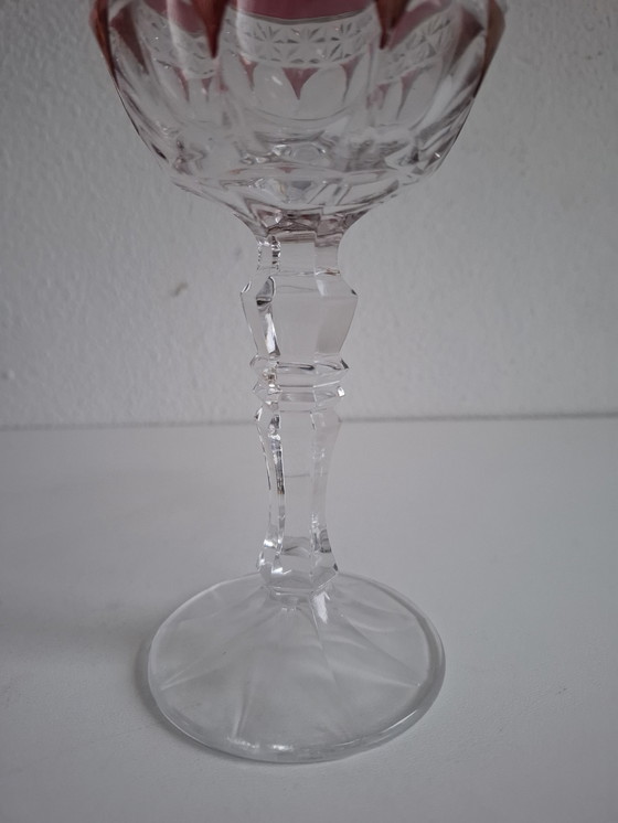 Image 1 of 3 farbige Vintage Kristall Weingläser