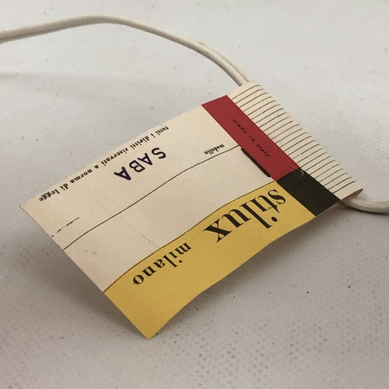 Image 1 of Paar orangefarbene Tischlampen "Saba" von Stilux Milano aus dem Jahr 1960