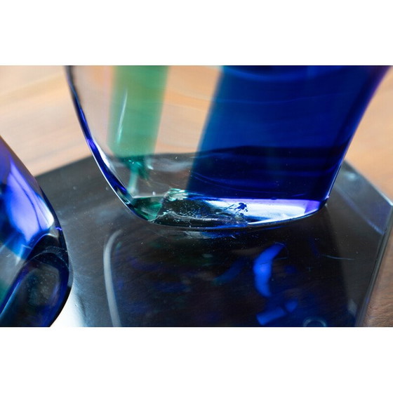 Image 1 of Vintage hellblaue Murano-Glasskulptur, Italien 1970