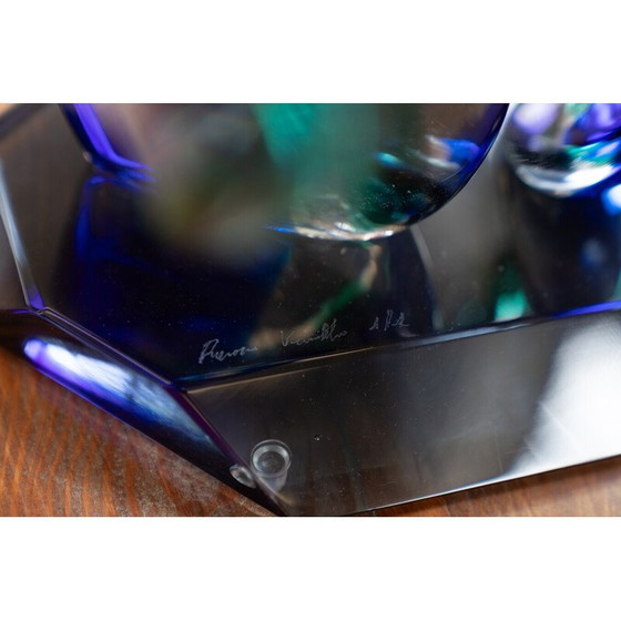 Image 1 of Vintage hellblaue Murano-Glasskulptur, Italien 1970