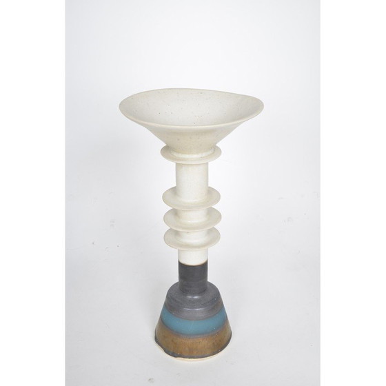 Image 1 of Vintage Steingut "Pagode Topf" Keramik von Alan Ashpool, England 1970er Jahre