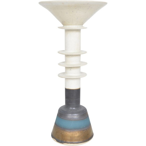 Image 1 of Vintage Steingut "Pagode Topf" Keramik von Alan Ashpool, England 1970er Jahre