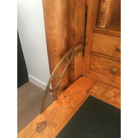 Image 1 of Vintage Sekretär aus Empire-Wurzelnussbaum mit freistehenden Säulen, 1930