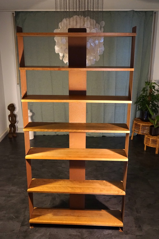 Image 1 of Vintage 2722 Nussholz Regalsystem von Wilhelm Kienzle für Embru, 1930er 