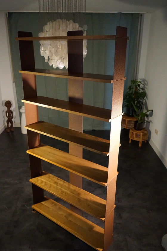 Image 1 of Vintage 2722 Nussholz Regalsystem von Wilhelm Kienzle für Embru, 1930er 