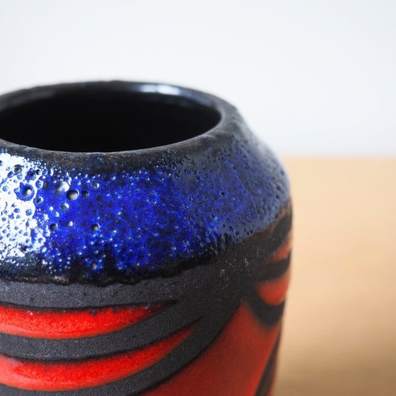 Image 1 of Scheurich West Deutschland Fett Lava Vase