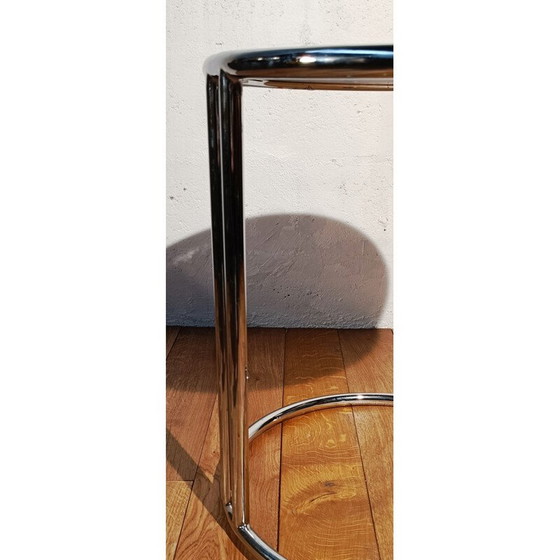 Image 1 of Beistelltisch aus verchromtem Aluminium und Glas von Ellen Grey