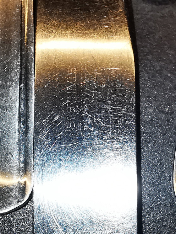 Image 1 of Besteck G. Sola. Z, / Kirchenfenster mit Sola Messerset Schwarz Bakelit. 1950s