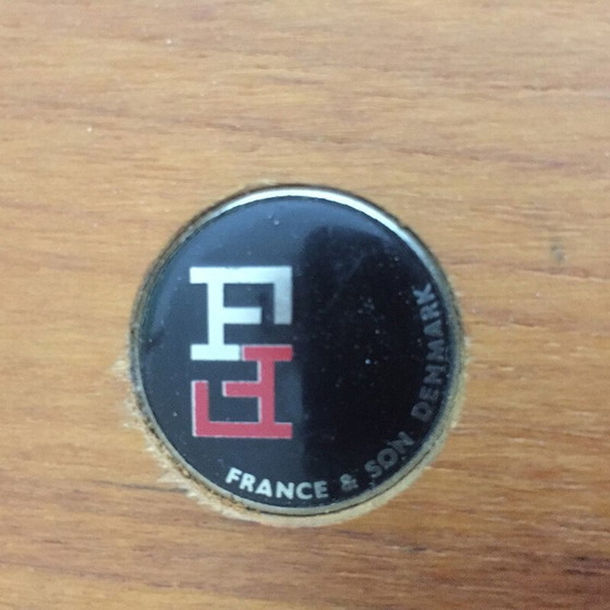 Image 1 of Skandinavischer Vintage France & Son Beistelltisch aus Teakholz - 1960er Jahre