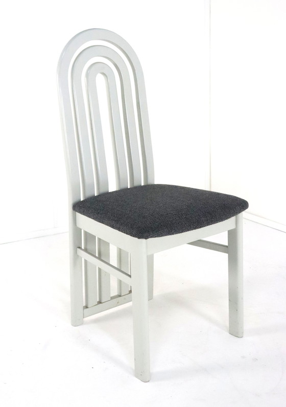 Image 1 of 4 Stühle 'Meern' aus den Achtzigern, Vintage, neu gepolstert