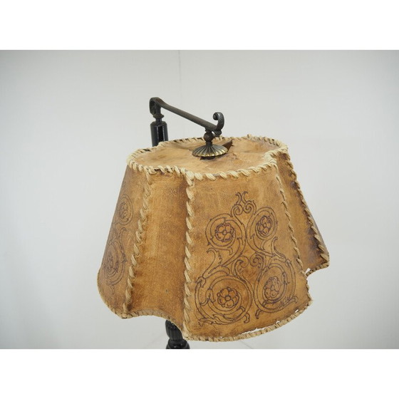 Image 1 of Vintage Stehlampe aus Holz, Jugendstil 1910