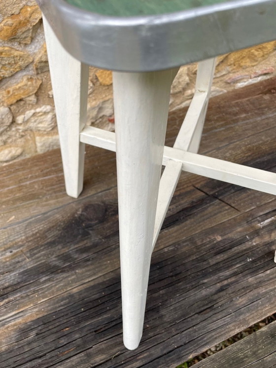 Image 1 of Vintage, Bauernhaus, Holzhocker 1950'S