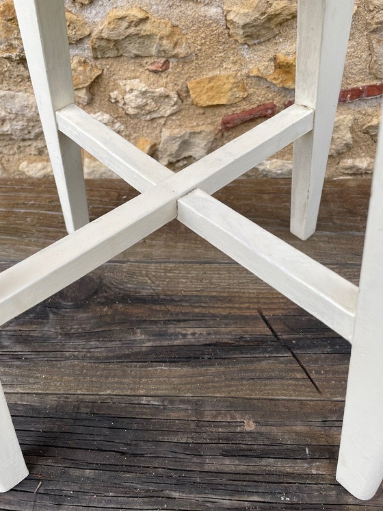 Image 1 of Vintage, Bauernhaus, Holzhocker 1950'S