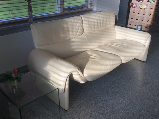 Image 1 of De Sede Sofa weißes Leder DS-2011