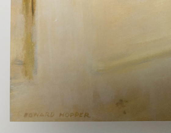 Image 1 of Edward Hopper: "Erste Reihe Orchester, 1951". In der Platte signiert.