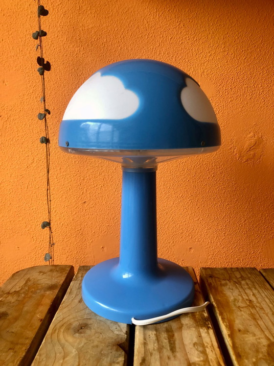 Image 1 of Vintage IKEA blau Skojig Wolke Lampe Henrik Preutz