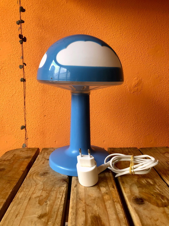 Image 1 of Vintage IKEA blau Skojig Wolke Lampe Henrik Preutz
