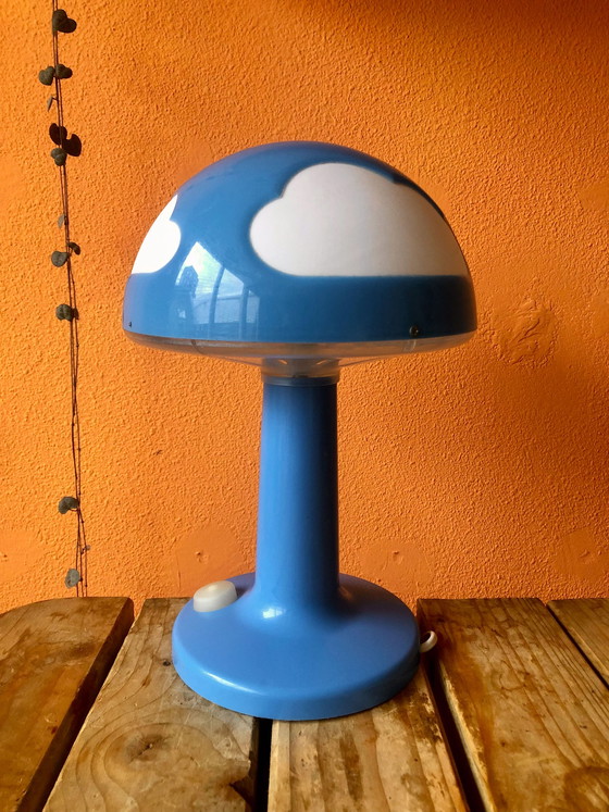 Image 1 of Vintage IKEA blau Skojig Wolke Lampe Henrik Preutz