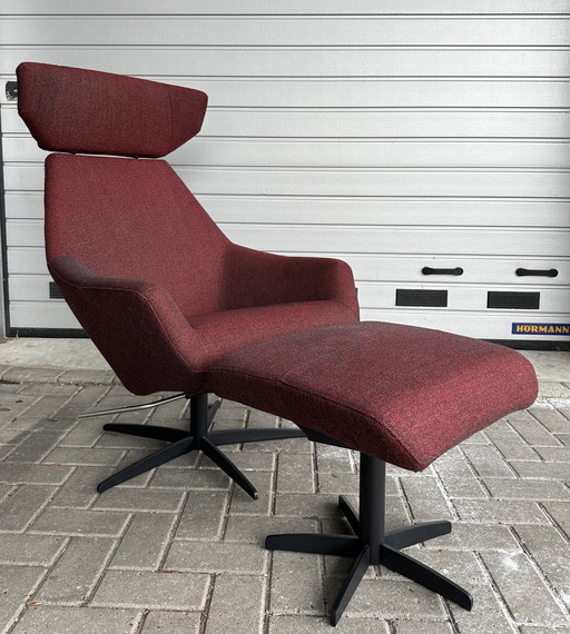 Topform Design Sessel mit Hocker