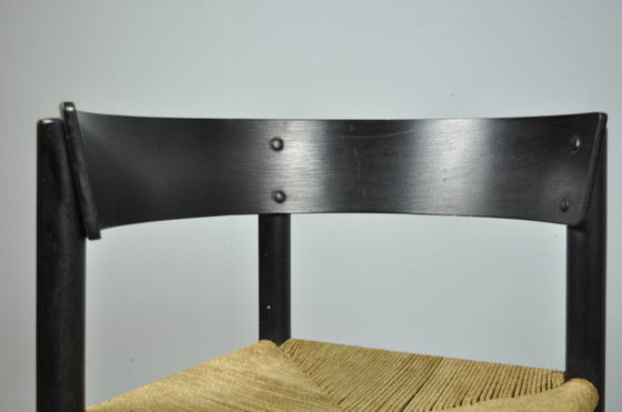 Image 1 of Fritz Hansen / Skandinavische Papercord-Esszimmerstühle (4) / Mogens Lassen / Dänemark 1960S