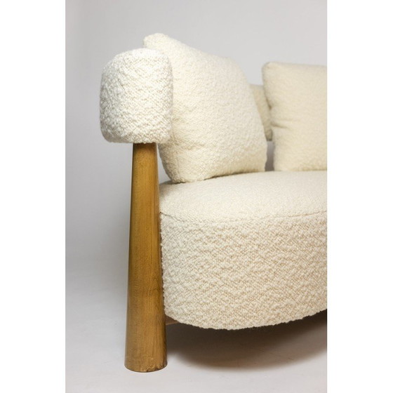 Image 1 of 3-Sitzer-Sofa "Bohne" aus blonder Buche, Italien