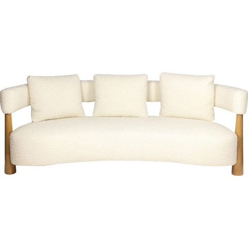 3-Sitzer-Sofa "Bohne" aus blonder Buche, Italien