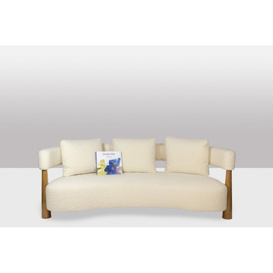 Image 1 of 3-Sitzer-Sofa "Bohne" aus blonder Buche, Italien