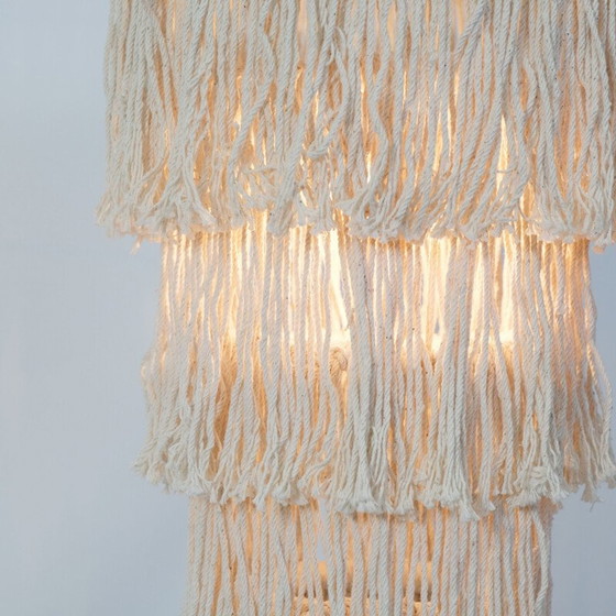 Image 1 of Vintage-Lampenschirm aus Makramee, Mexiko