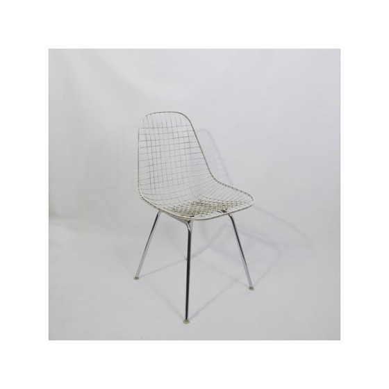 Image 1 of Ein Paar alte "Dkx 1 Wire Chair" Stühle von Charles und Ray Eames für Herman Miller, 1952