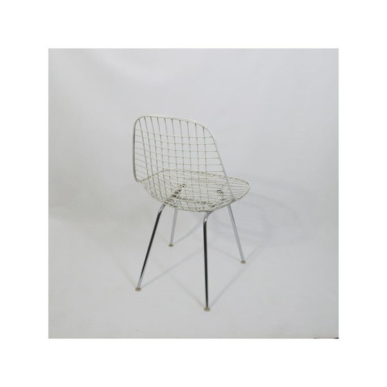 Image 1 of Ein Paar alte "Dkx 1 Wire Chair" Stühle von Charles und Ray Eames für Herman Miller, 1952