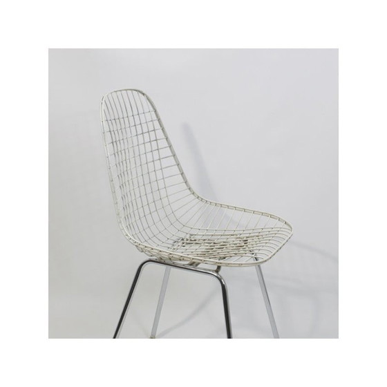 Image 1 of Ein Paar alte "Dkx 1 Wire Chair" Stühle von Charles und Ray Eames für Herman Miller, 1952