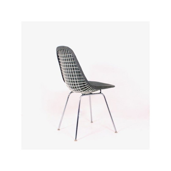 Image 1 of Ein Paar alte "Dkx 1 Wire Chair" Stühle von Charles und Ray Eames für Herman Miller, 1952