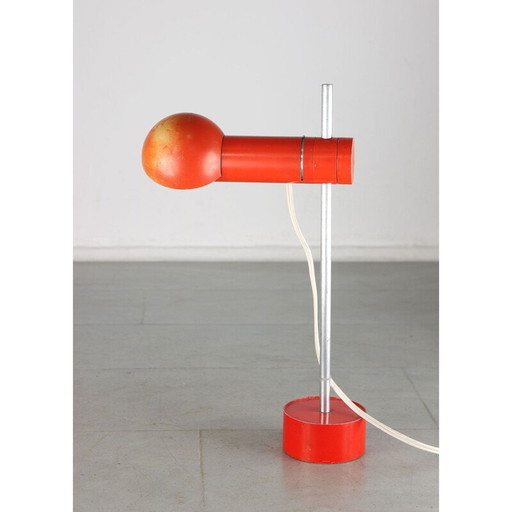 Rote Vintage-Tischlampe