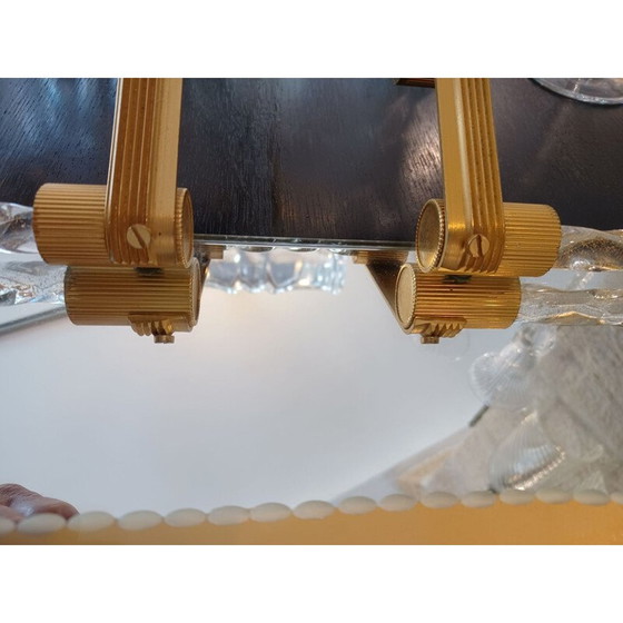 Image 1 of Vintage Serviertablett mit romantischer Szene von Barovier und Toso, Italien 1970