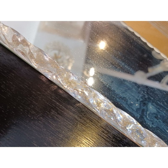 Image 1 of Vintage Serviertablett mit romantischer Szene von Barovier und Toso, Italien 1970