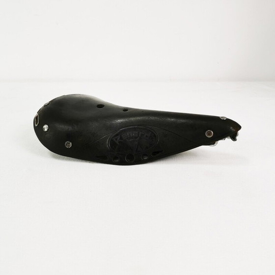 Image 1 of Vintage Leder Rennradsattel für Renard, Schweiz 1930