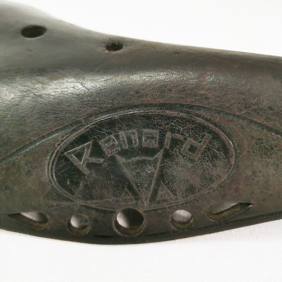 Image 1 of Vintage Leder Rennradsattel für Renard, Schweiz 1930