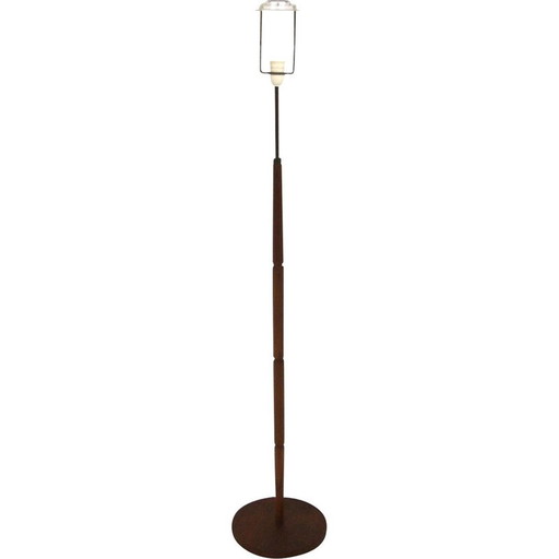 Vintage Stehlampe aus Teakholz und Metall, Schweden 1960