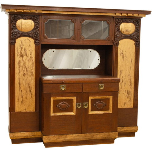 Vintage Jugendstil Anrichte, Österreich-Ungarn 1915